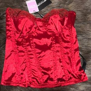 Sexy red corset